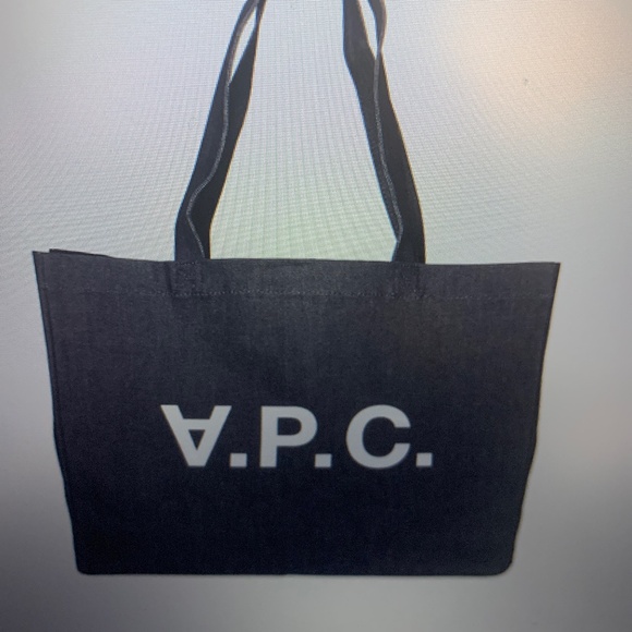 A.P.C.Daniela Denim Shopping Tote Bag New! - Picture 1 of 12